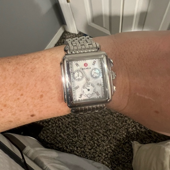 Michele deco mid diamond dial watch - Picture 8 of 9